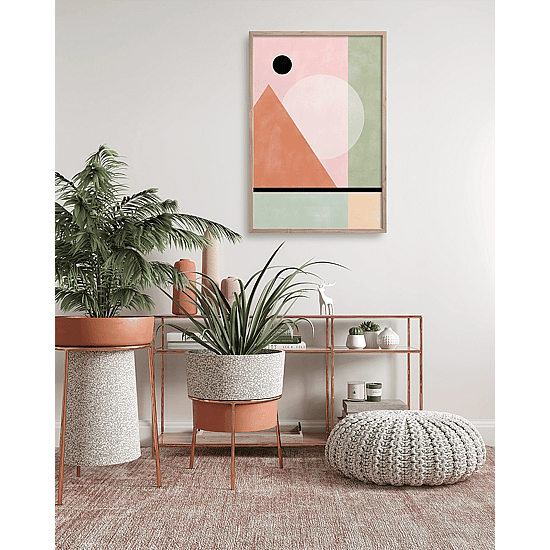 Pink & Green Watercolour Poster No.2 - Image 3