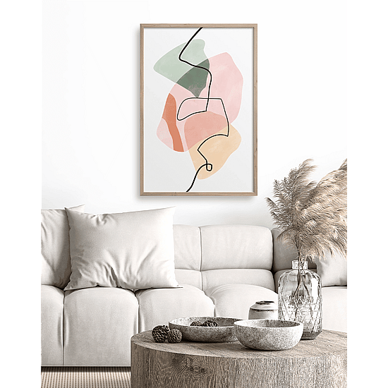 Earthy Shapes & Lines Poster - Image 3