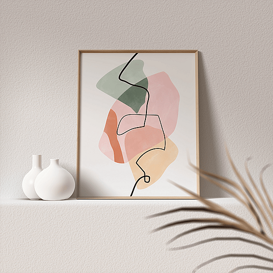 Earthy Shapes & Lines Poster - Image 4
