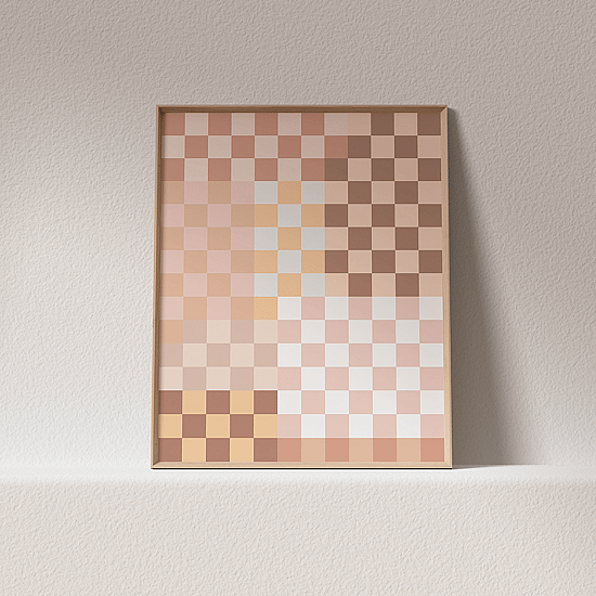 Funky Checkered Poster - Image 5