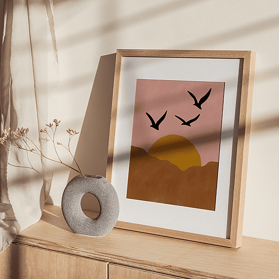 Pink Sunset Poster No.2 - Image 3