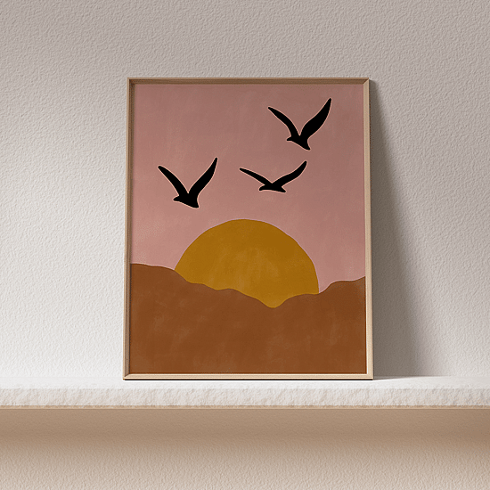 Pink Sunset Poster No.2 - Image 4