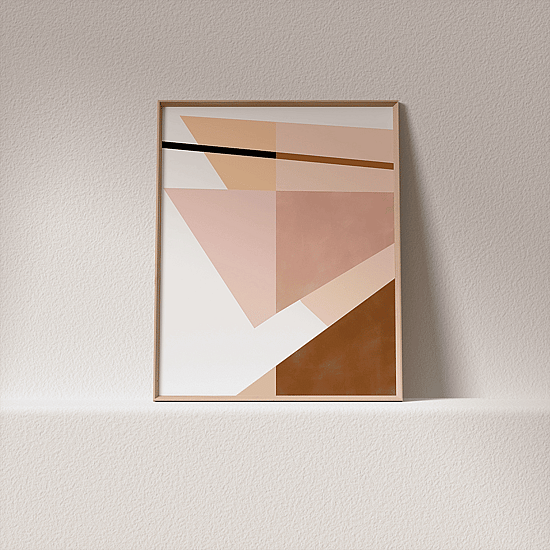 Pink Geometric Shapes Poster - Image 3