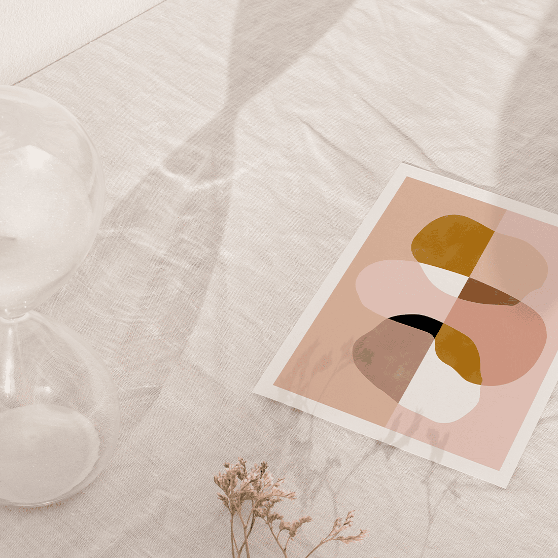 Pink Balancing Shapes Poster No.1 - Image 5