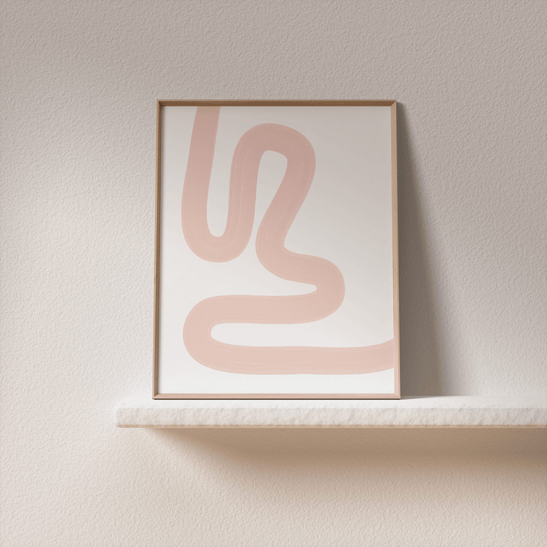 Pink One Line Drawing - Image 3