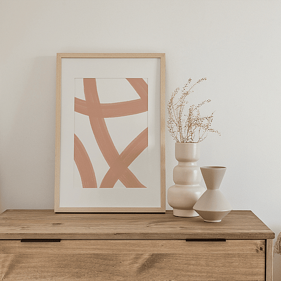 Pink Paint Stroke Poster No.2 - Image 2