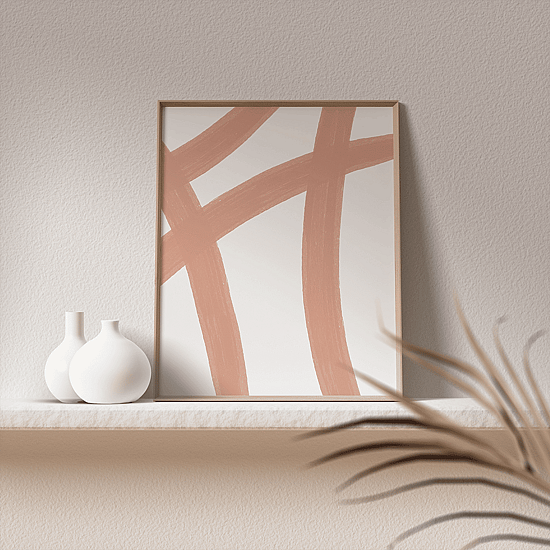 Pink Paint Stroke Poster No.1 - Image 2