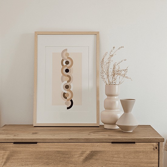 Geometric Blush Pink Poster No.3 - Image 3