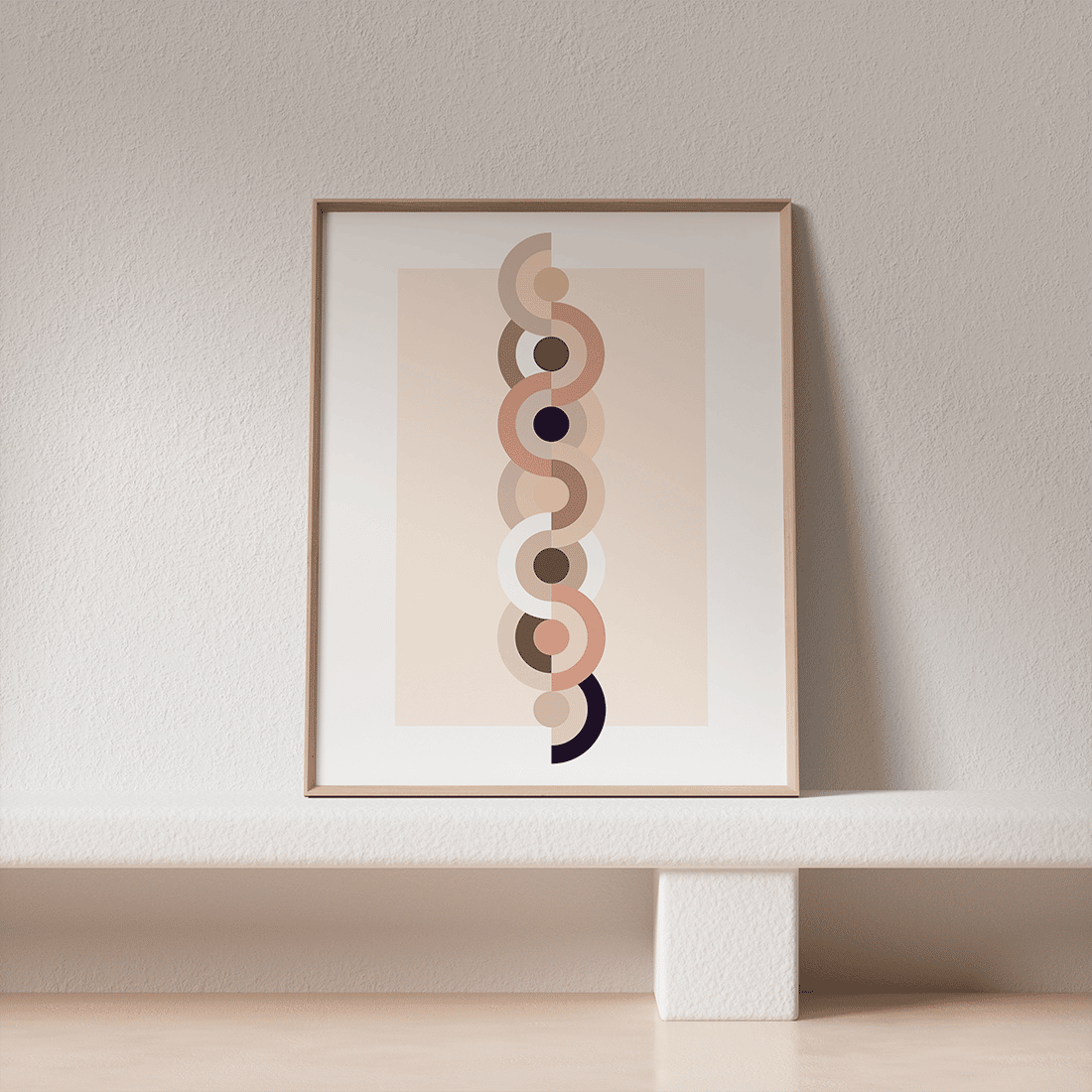 Geometric Blush Pink Poster No.3 - Image 2