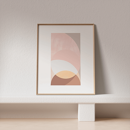 Blush Geometric Poster No.1 - Image 4
