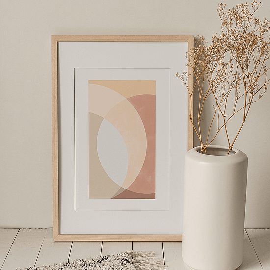 Blush Geometric Poster No.2 - Image 4
