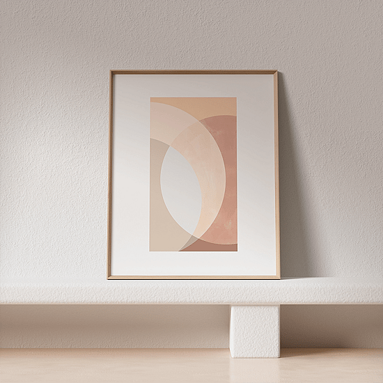 Blush Geometric Poster No.2 - Image 3