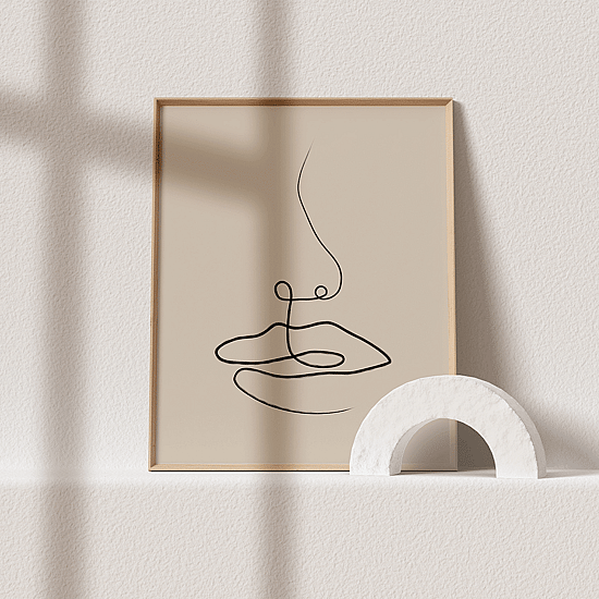 Face One Line Poster - Image 4