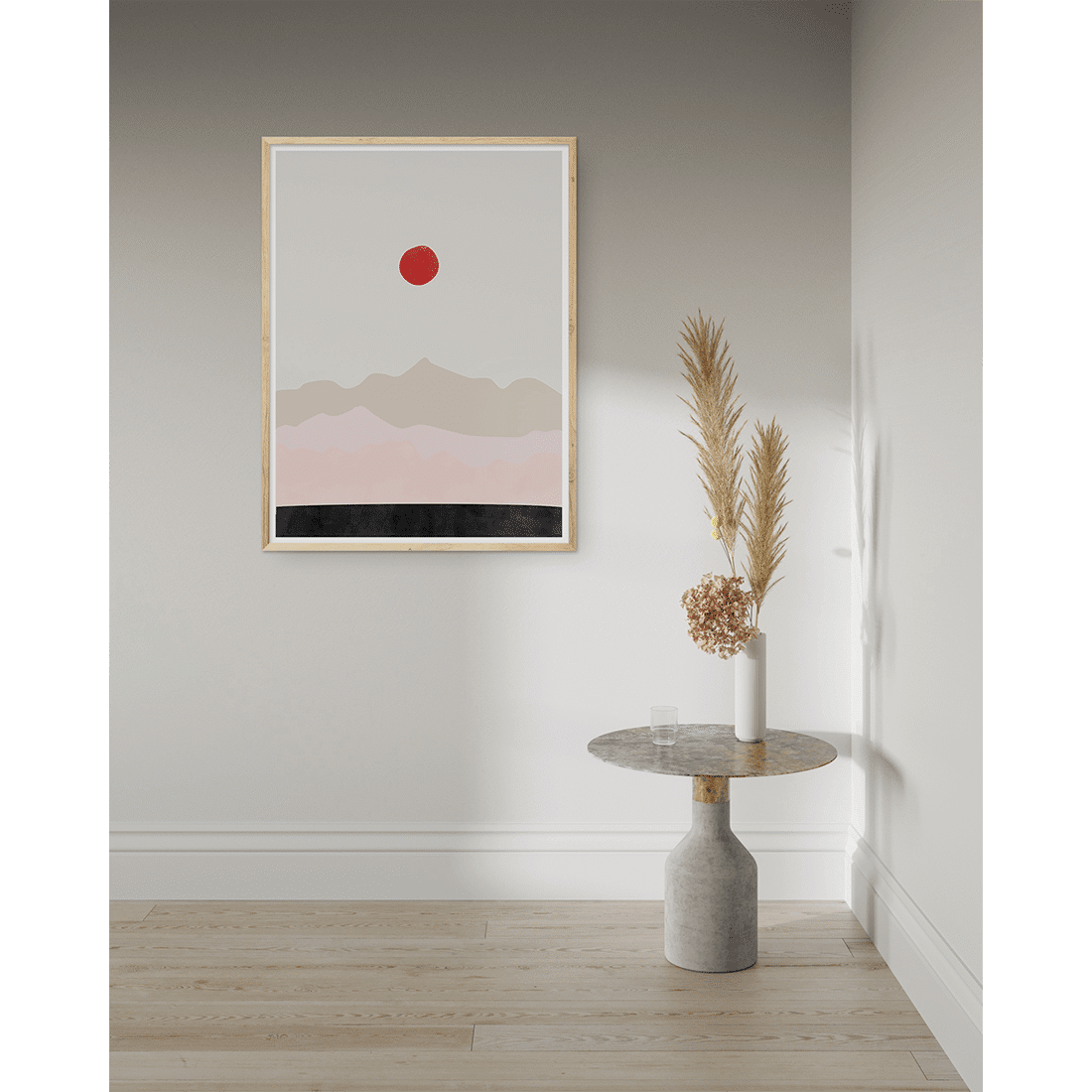 Pink & Red Landscape Poster No.1 - Image 3