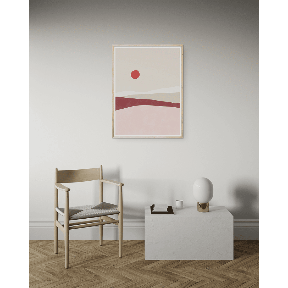 Pink & Red Landscape Poster No.2 - Image 3