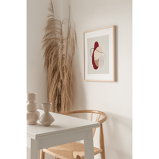 Pink & Red Abstract Shapes Poster - Image 4