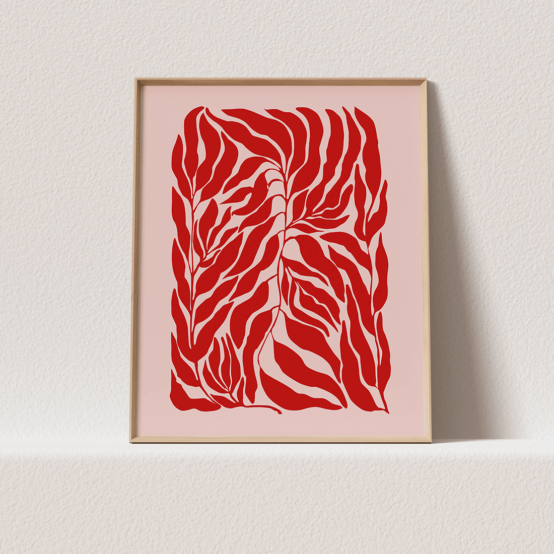 Red Botanical Poster - Image 3