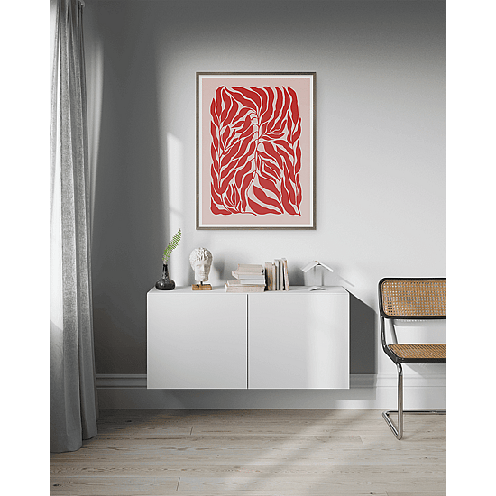 Red Botanical Poster - Image 4