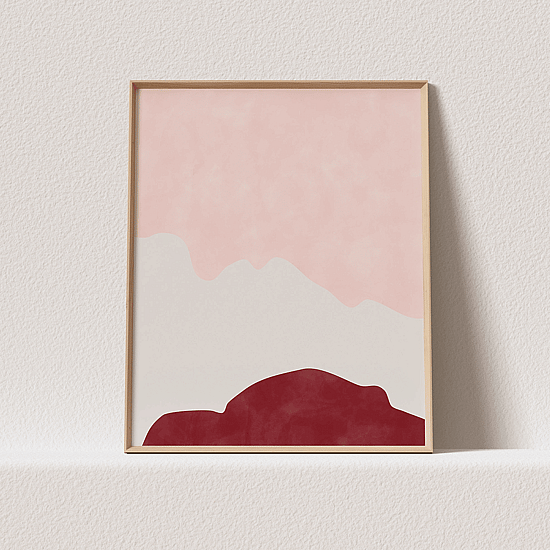 Watercolour Shapes Poster - Image 3
