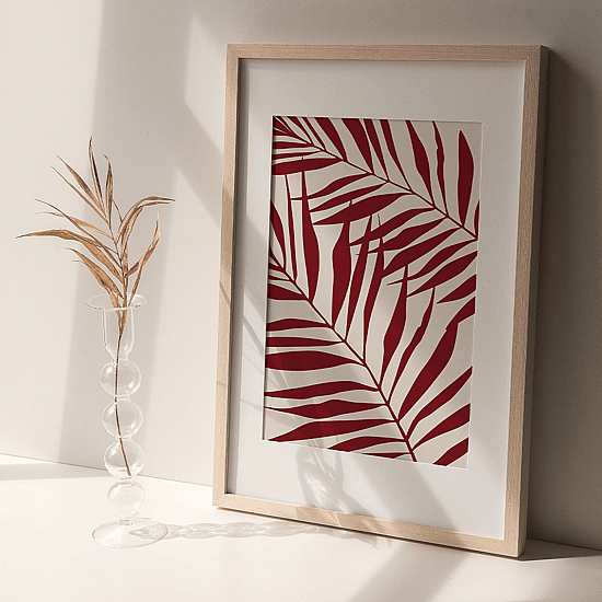 Burgundy Botanical Poster - Image 3