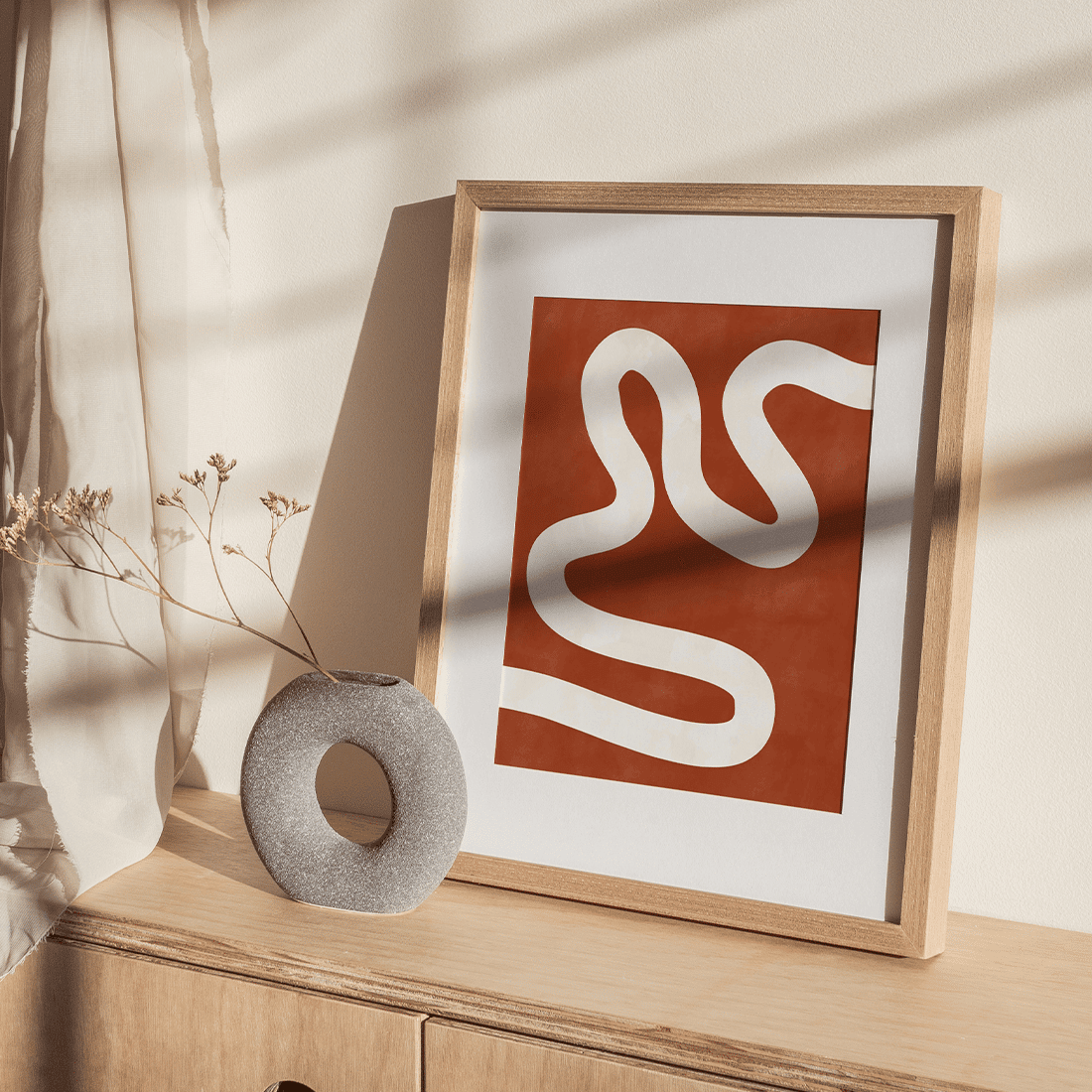 Abstract Terracotta Poster No.2 - Image 2