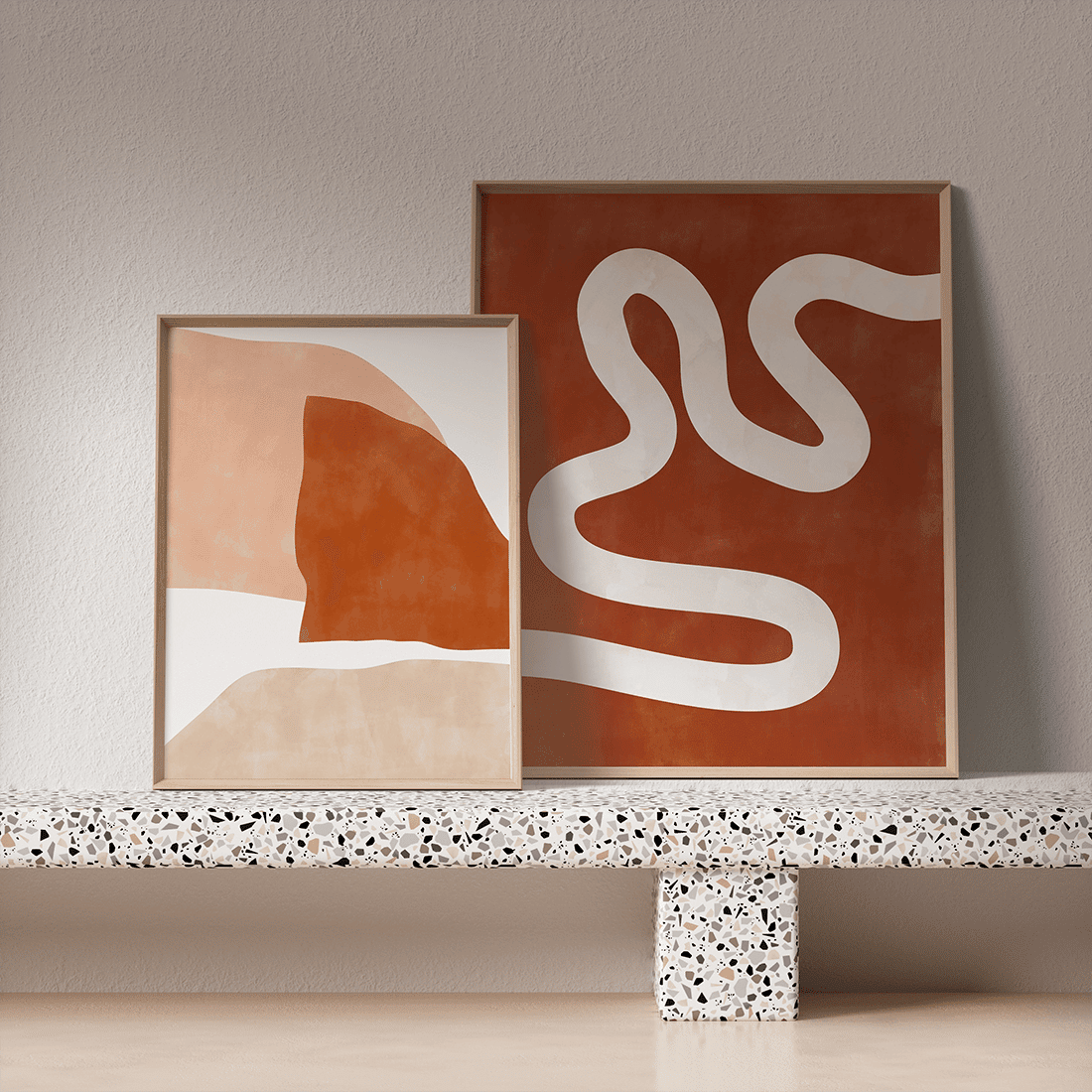 Abstract Terracotta Poster No.2 - Image 5
