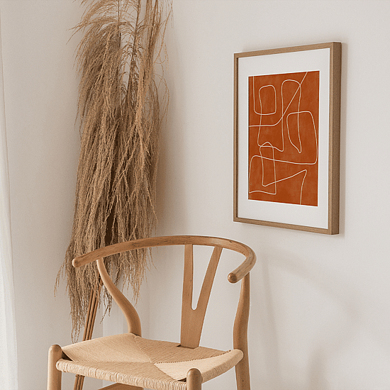 Abstract Terracotta Poster No.4 - Image 2
