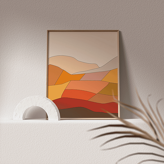 Terracotta Landscape Poster No.2 - Image 4