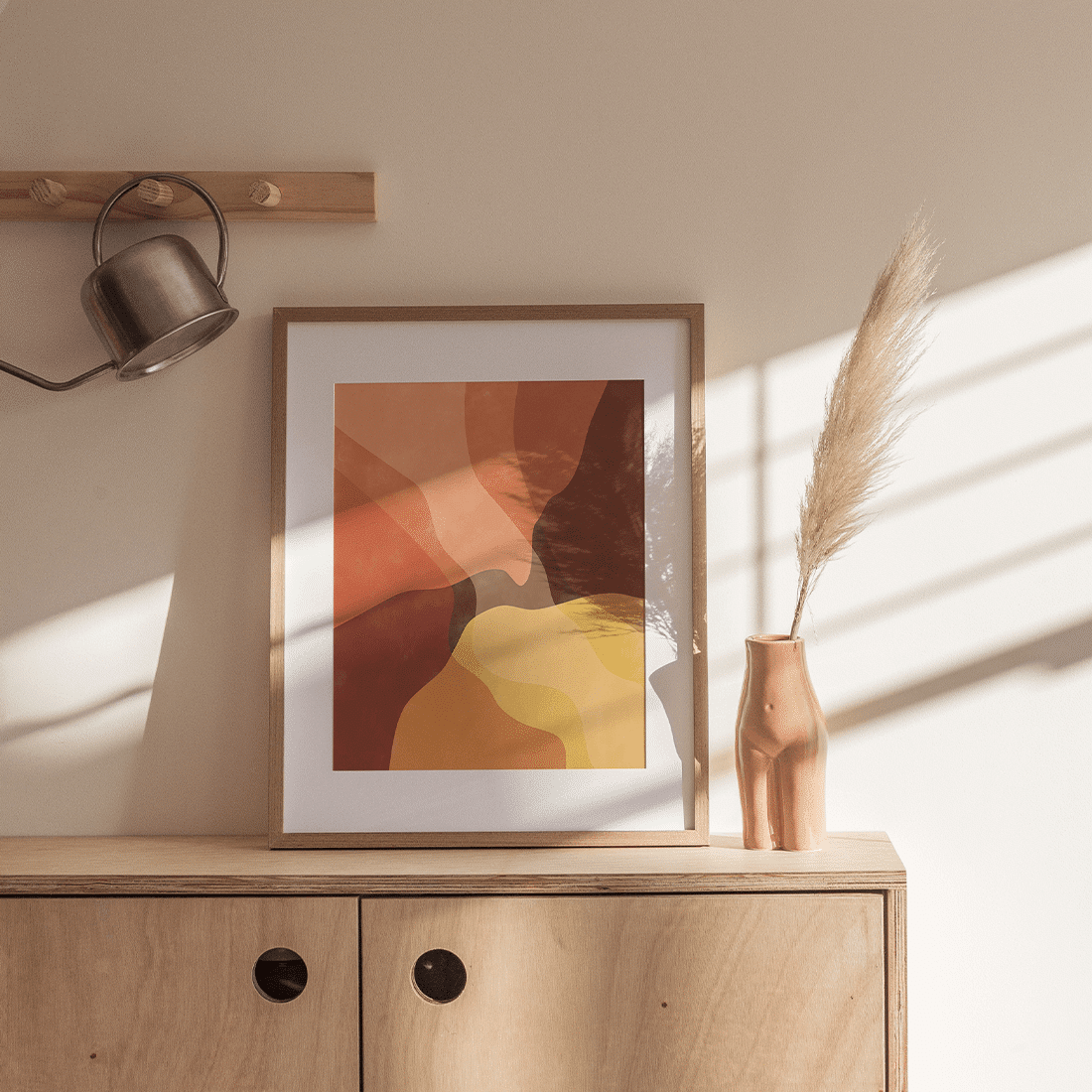 Abstract Yellow Shapes Poster - Image 3
