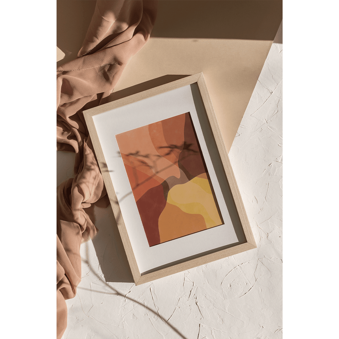 Abstract Yellow Shapes Poster - Image 2