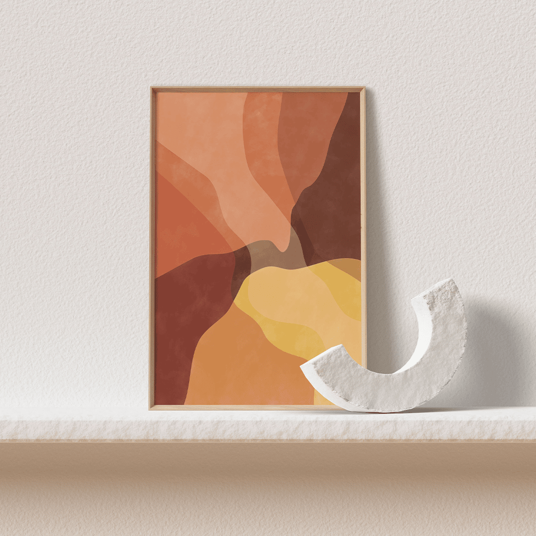 Abstract Yellow Shapes Poster - Image 4