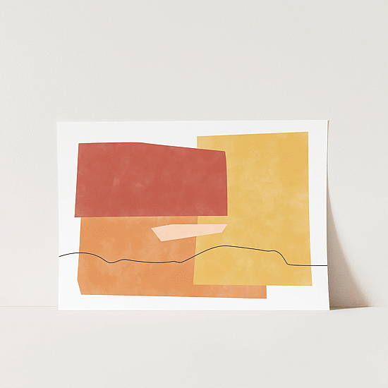 Yellow Paper Cuts Poster No.2 - Image 5
