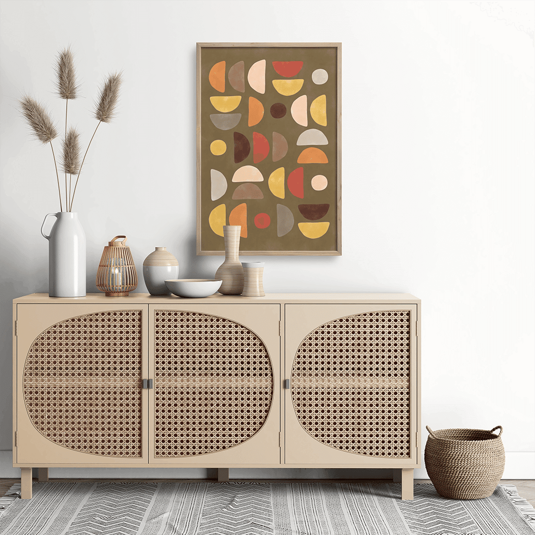 Colourful Semicircles Poster - Image 2