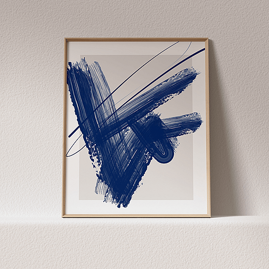 Blue Ink Poster No.1 - Image 4