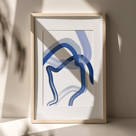 Blue Lines Poster No.1 - Image 2