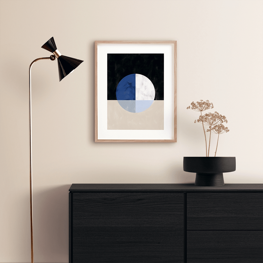 Blue Geometric Poster No.3 - Image 2
