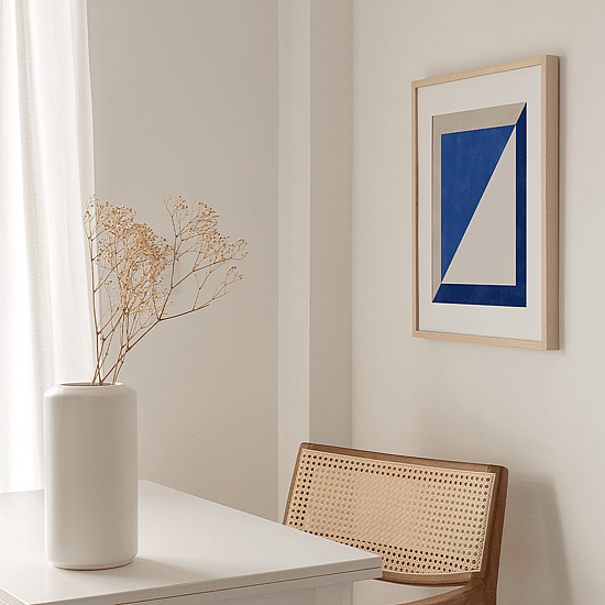 Blue Geometric Poster No.4 - Image 4