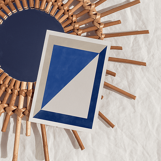 Blue Geometric Poster No.4 - Image 5