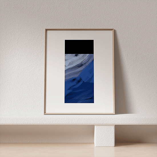 Indigo Blue Poster No.1 - Image 2
