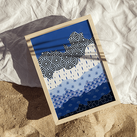 Painted Sea Poster No.1 - Image 4