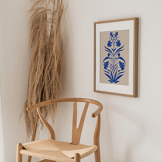 Vintage Blue Botanics Poster No.2 - Image 3