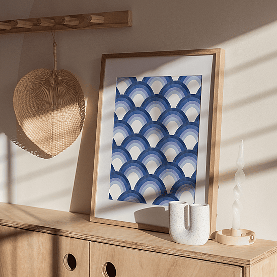 Retro Blue Poster - Image 3