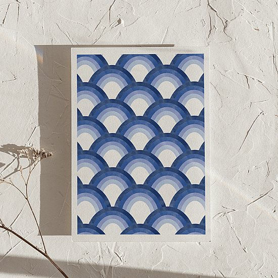 Retro Blue Poster - Image 5
