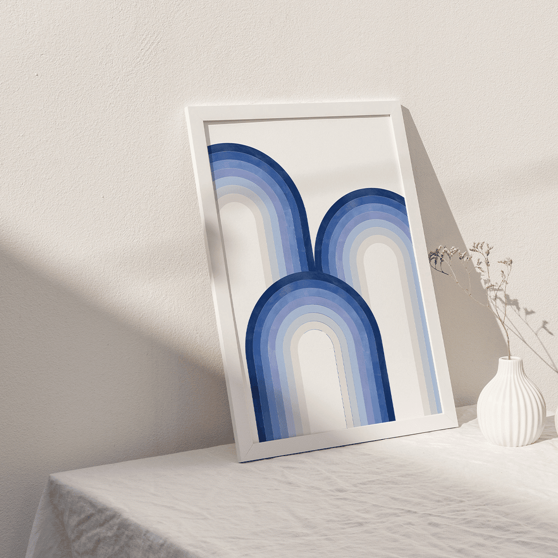 Blue Rainbow Poster No.1 - Image 2
