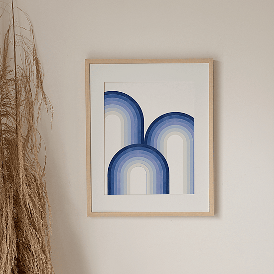 Blue Rainbow Poster No.1 - Image 3