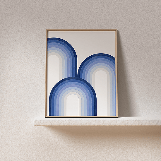 Blue Rainbow Poster No.1 - Image 5