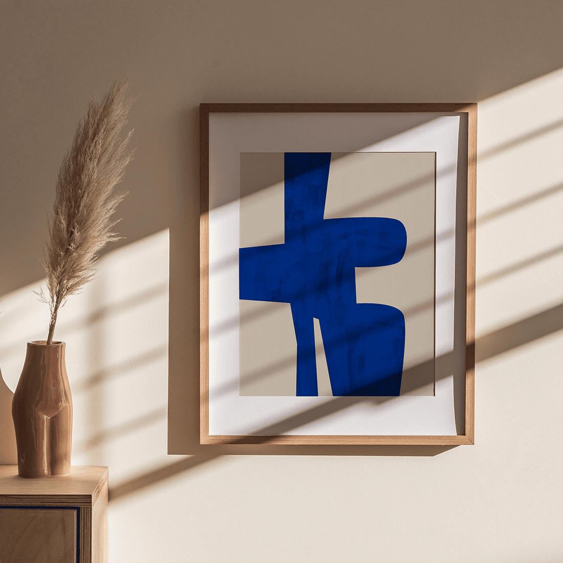 Blue Abstract Shape Poster No.1 - Image 4