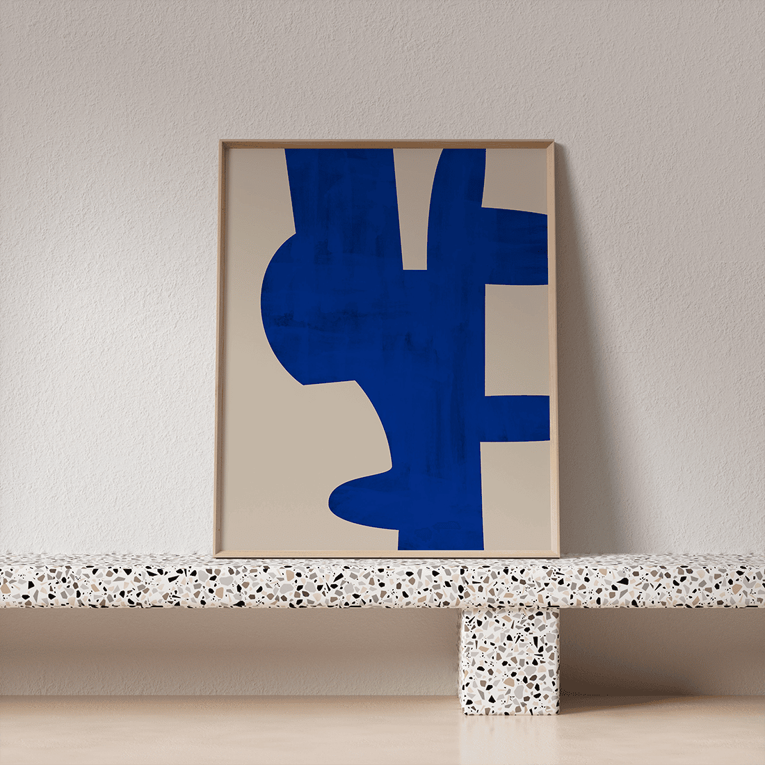 Blue Abstract Shape Poster No.2 - Image 4