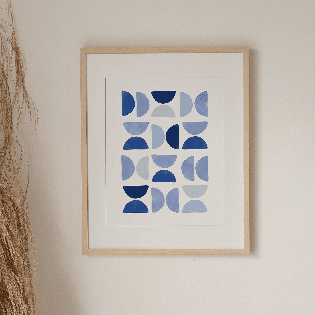 Blue Mid Century Poster No.3 - Image 3