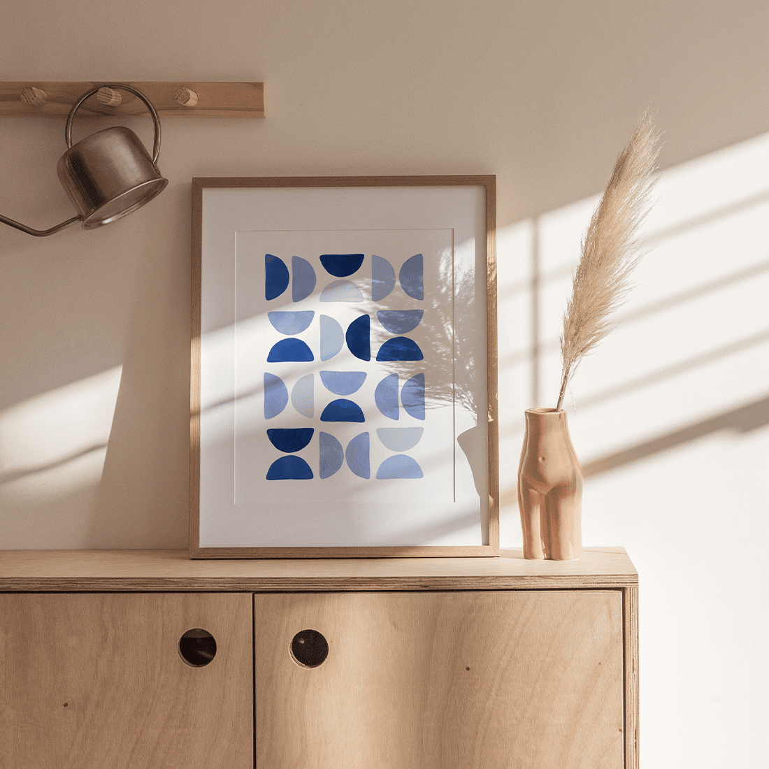 Blue Mid Century Poster No.3 - Image 2